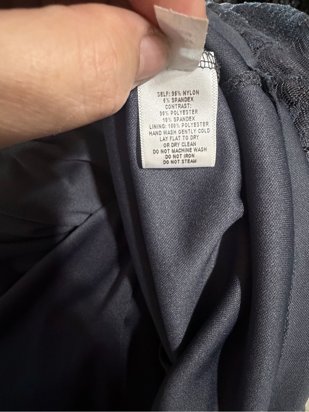 Kiyonna Twilight Gray Luna Lace Cocktail Dress Woman’s Plus Size 2X (18-20) - Picture 6 of 6
